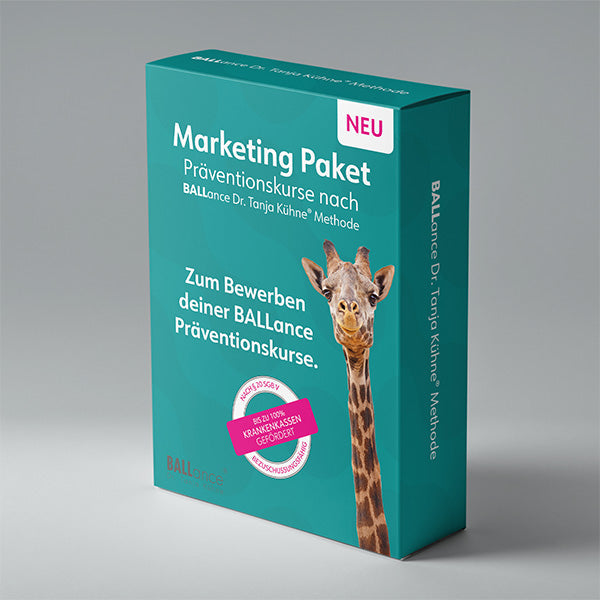 Mini-Marketing-Paket zum Bewerben von Präventionskursen - BALLance Dr. Tanja Kühne® - Methode