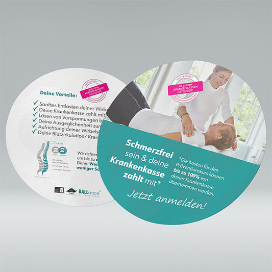 Mini-Marketing-Paket zum Bewerben von Präventionskursen - BALLance Dr. Tanja Kühne® - Methode