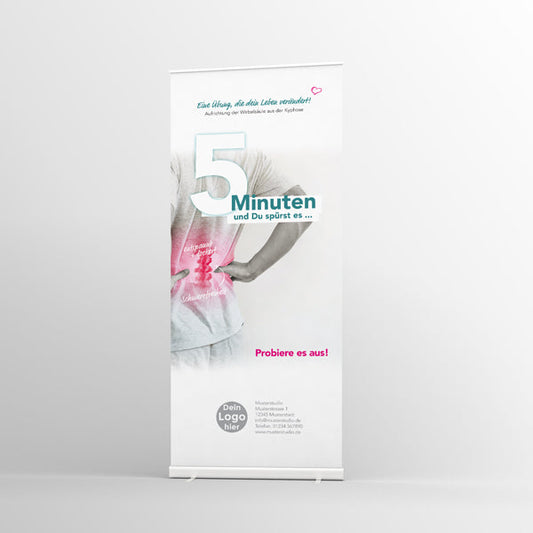 Promoaktion (5 Minuten und Du spürst es...) - Roll-Up