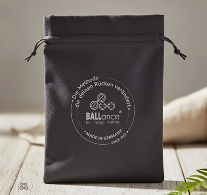 BALLance Rücken-Pass und Samt-Säckchen im Set