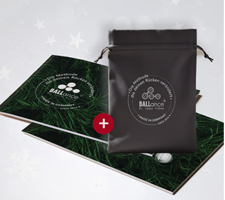 BALLance Rücken-Pass und Samt-Säckchen im Set