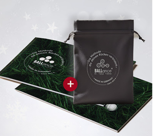 BALLance Rücken-Pass und Samt-Säckchen im Set